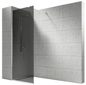 Vela Banyo WALK IN zuhanyfal - 8 mm vízlepergető FÜSTÜVEG - 90 x 200 cm