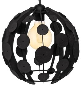 Csillár GAIA 3xE27 / 60W / 230V fekete / barna