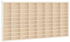 fa gyűjtő vitrin 80 rekesszel 80x4,5x40,5 cm