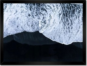 Poszterek keretben 40x30 Izland fekete tengerparttal