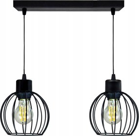 Mennyezeti függőlámpa Csillár Túlnyúlás 2x vezeték Gömb