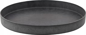 Konyhai Tálca tálaló tálca műanyag szürke dekoratív 27cm