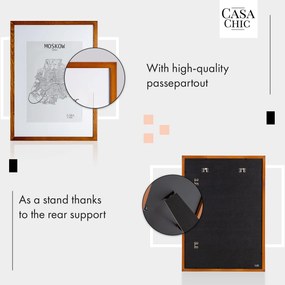 Casa Chic Kenton, képkeret, téglalap alakú, DIN A1, paszpartu, plexi