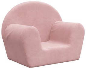 puha plüss gyerekkanapé rózsaszín