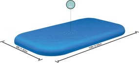 Bestway Medence takaró fólia 305 x 183 x 56 cm - Szögletes felfújható medencéhez
