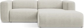 Bézs sarokkanapé (jobb oldali-heverő résszel) Ekahi – Makamii