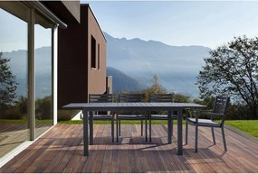 Alumínium kerti étkezőasztal 90x160 cm Hilde – Bizzotto