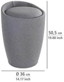 WENKO 22448100 - CANDY ülőke 36x50,5 cm szürke/fekete