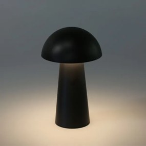 Rabalux 76036 - MIREO kültéri LED lámpa, érintős, dimmelhető, 1,5 W/5 V, IP44, 1200 mAh, USB, fekete