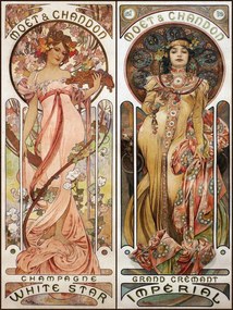 Reprodukció Moet & Chandon, Alfons Mucha