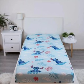 Lilo és Stitch A csillagkutya gumis lepedő blue 90x200 cm