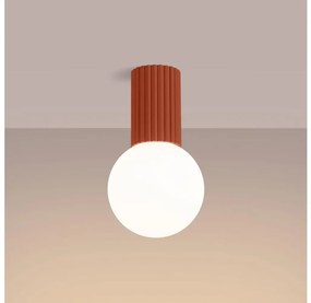 Sollux SL.1728 - Fürdőszobai mennyezeti lámpa HALO 1xG9/8W/230V IP44 narancs