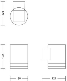 Philips - LED Napelemes fali lámpa FYCE LED/1,5W/3,7V 1200 mAh IP44