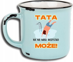 Bögre Kék Retro Vicces Ajándék Apák Napja Apa Nem Kell Semmi