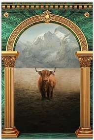 Poszterek 80x120 Skót tehén szarvasmarha