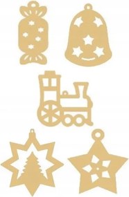 Bombák fa díszek karácsonyi dekoráció 20db