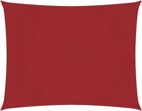 vidaXL piros téglalap alakú oxford-szövet napvitorla 5 x 7 m