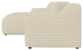 Bézs kordbársony sarokkanapé (bal oldali-heverő résszel) Martin – Ropez