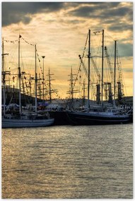 Poszterek 80x120 Yachtok a kikötőben