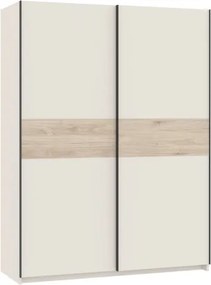 BERNO ruhásszekrény, 150 cm | Kasmír + Jackson hickory tölgy