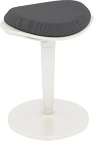 HOMCOM Ülőpárna, Ergonomikus Irodai Szék, 56,5-71,5 cm Magasságban Állítható Munka Szék, Forgószék Irodához és Tanulószobához, Háló, Szürke | Aosom