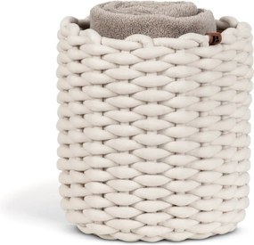 Textil tárolókosár ø 25x25 cm Peach Skin Round M – Bigso