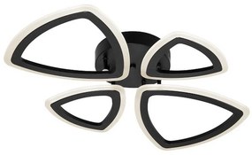 Felületre szerelhető csillár 4xLED/22W/230V fekete