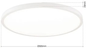 Orion - DISC dimmelhető LED mennyezeti lámpa 46W/230V 2700/3000/4000K, átmérő 60 cm, fehér