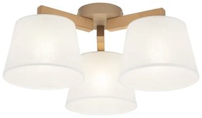 Brilagi - Felületre szerelhető csillár LATTE SABIA 3xE27/15W/230V fenyő/fehér