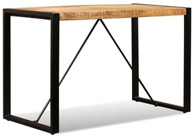 Tömör nyers mangófa étkezőasztal 120 cm