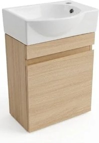 Naturel Verona Fürdőszobaszekrény mosdóval 40x53,2x22 cm világos fa matt VERONA40SDBR