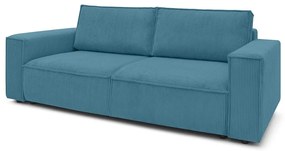 Türkiz kordbársony kinyitható kanapé 245 cm Nihad – Bobochic Paris