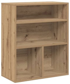 könyvszekrény kézműves tölgy 60x30x71,5 cm szerelt fa