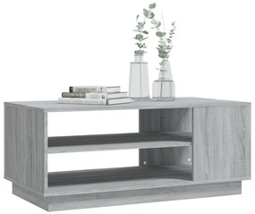 Szürke sonoma szerelt fa dohányzóasztal 102x55x43 cm