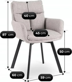 CORTADO forgószék, szürke