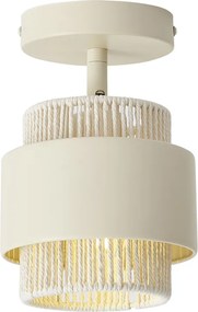 Moderne spot beige met goud draai- en kantelbaar - Kora