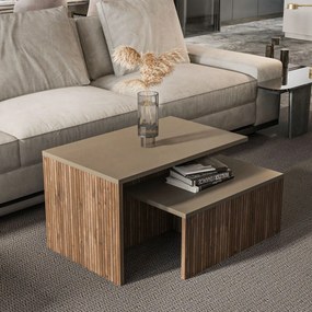 Twins - Taupe, Oak
