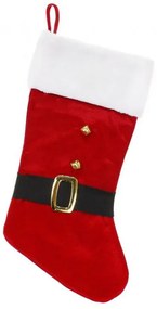 Karácsonyi Santa kandalló zokni, csizma 51 cm
