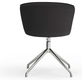 Fekete kárpitozott étkezőfotel szett 2 db-os Add – Teulat