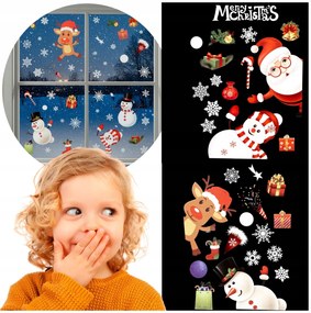 Karácsonyi Matricák Ablak Üveg Díszek Hópehely Hópelyhek Dekoráció