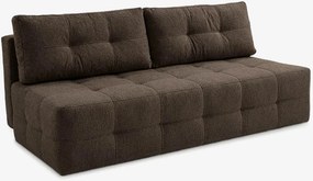 MORANA ágyazható kanapé mokka bouclé kárpittal