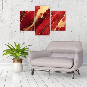 Kép - Vörös-arany márvány (90x60 cm)