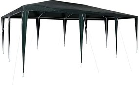 vidaXL Partysátor Zöld 600 x 400 x 266 cm Poliészter és Acél