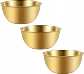 Smukee Rozsdamentes acél tál szett 3 db Arany Ø10 cm