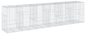 horganyzott vas gabion kosár fedéllel 600 x 100 x 150 cm