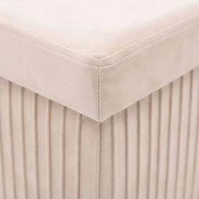 MALAGA összehajtható tárolós puff 76 cm ,bézs