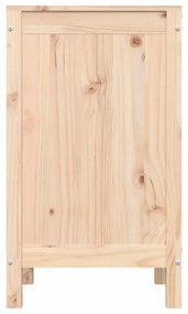 tömör fenyőfa szennyestartó láda 44 x 44 x 76 cm