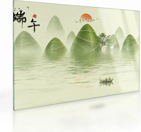 Kép - Zöld-hegyi völgy (üvegen) (70x50 cm)