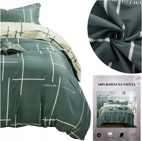 Pamut ágyneműhuzat garnitúra 200x220 Geo pamut szatén Lux