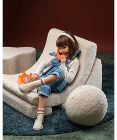 Krémszínű buklé párna gyerek kanapéhoz Ball – Wigiwama